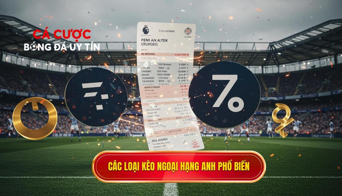 Phần 1_ Những Loại Kèo Cá Cược Ngoại Hạng Anh Phổ Biến Cần Nắm Rõ