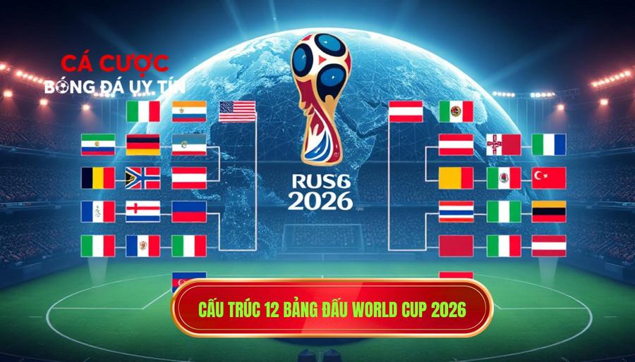 1. Cấu trúc 12 bảng đấu World Cup 2026